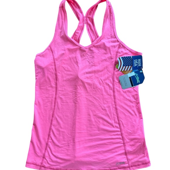 Sofibella Bright Pink Racerback Tank - Picture 1 of 10